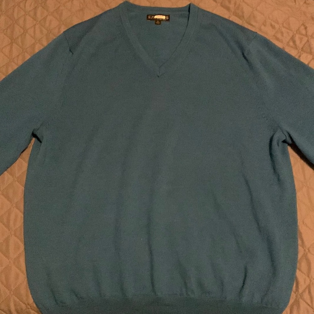 Mens Express v neck sweater.